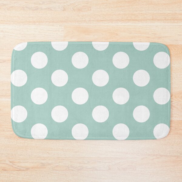 Item preview, Large white polka dots on jade green designed and sold by Nolan6.
