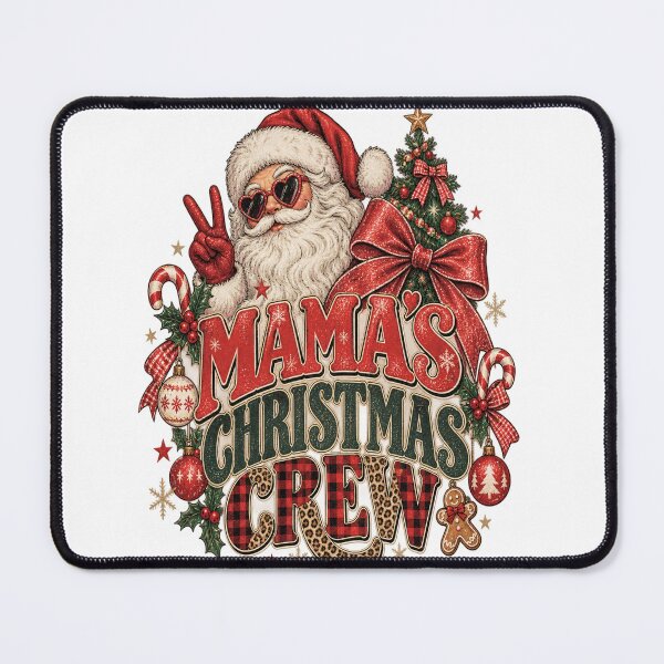 Item preview, Mama Christmas , Retro Plaid Christmas Mom designed and sold by pixelartshop4r.