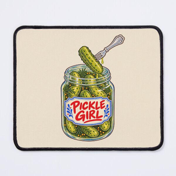 Item preview, Pickle Girl – Dill Pickle Jar Foodie Illustration designed and sold by SnugbugStudios.