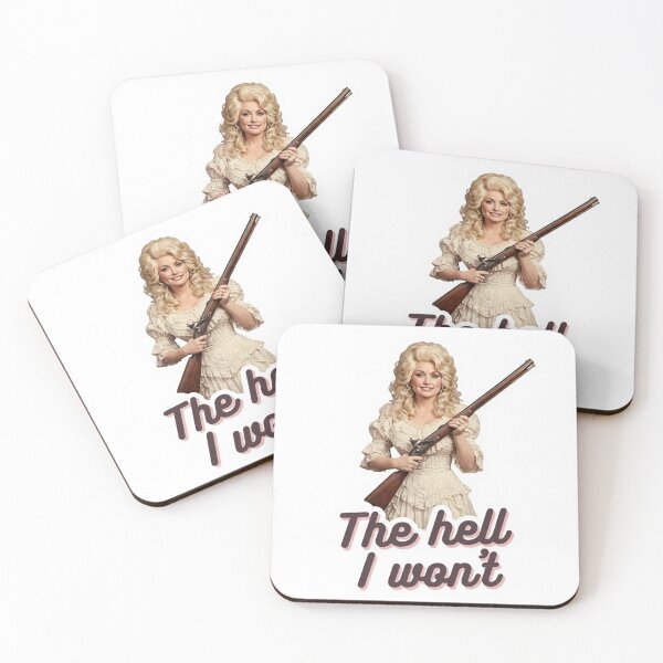 Item preview, The Hell I Wont Dolly Parton Shotgun Country Music Sassy Southern Quote Graphic designed and sold by raedattia.