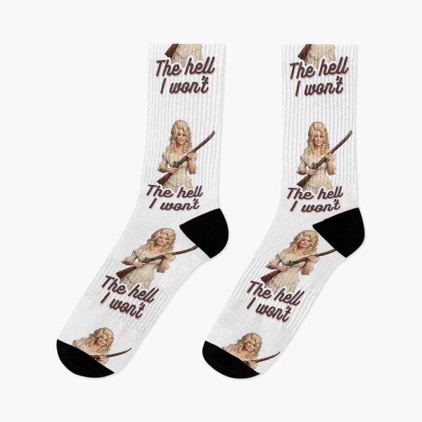 Item preview, The Hell I Wont Dolly Parton Shotgun Country Music Sassy Southern Quote Graphic designed and sold by raedattia.