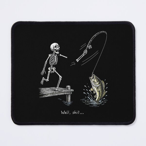 Item preview, Well Shit Skeleton Fishing Funny Fishing Lover designed and sold by LakenDraphil.