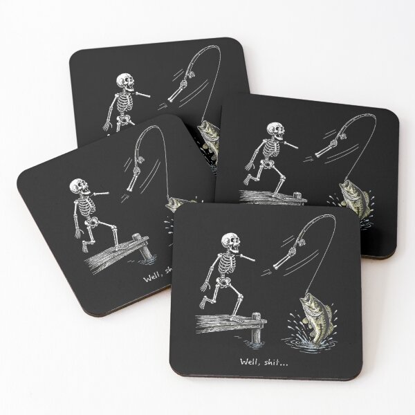 Item preview,  Well Shit Skeleton Fishing Funny Fishing Lover  designed and sold by LakenDraphil.