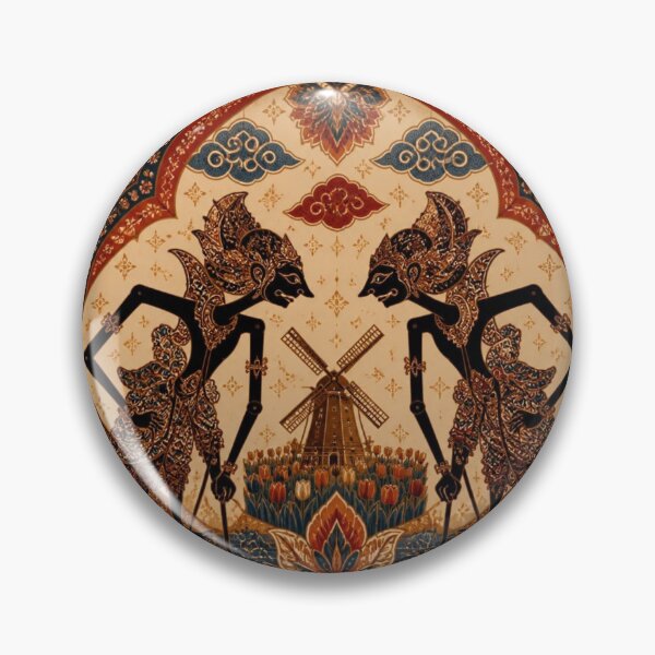 Item preview, Classic Batik Wayang Duel Art designed and sold by ChotipahArt.