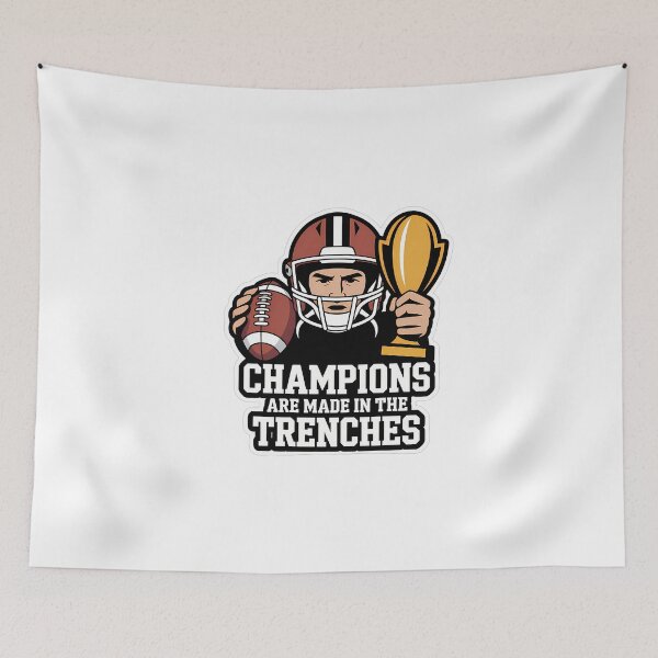 Item preview, Bold Football Helmet with Inspirational Text designed and sold by NiftyWrx.