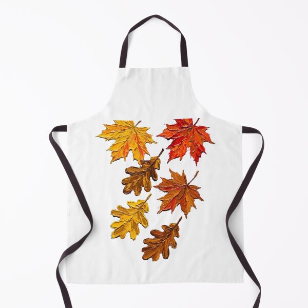 Item preview, Bold Acrylic Impasto Autumn Maple and Oak Leaves designed and sold by Surviving Monday Club.