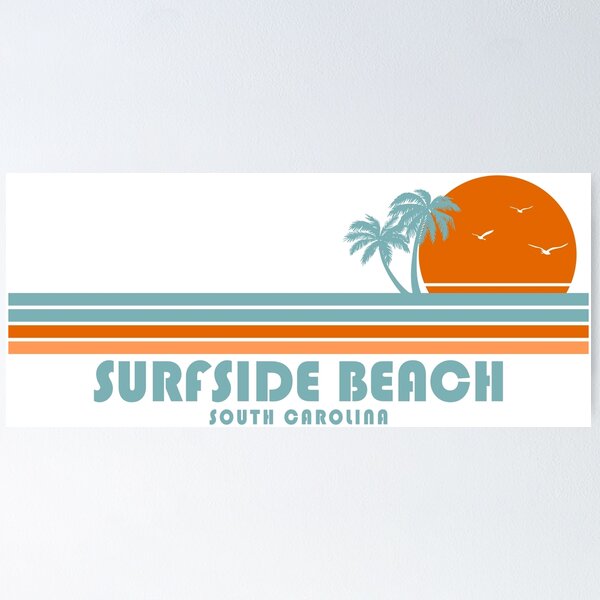 Item preview, Surfside Beach South Carolina Sun Palm Trees designed and sold by Esskay Designs.