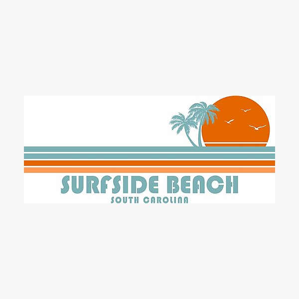 Item preview, Surfside Beach South Carolina Sun Palm Trees designed and sold by Esskay Designs.