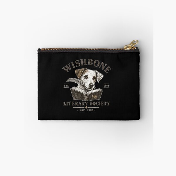 Item preview, Wishbone Literary Society Vintage Book Lover Dog  designed and sold by GalenoHenley.