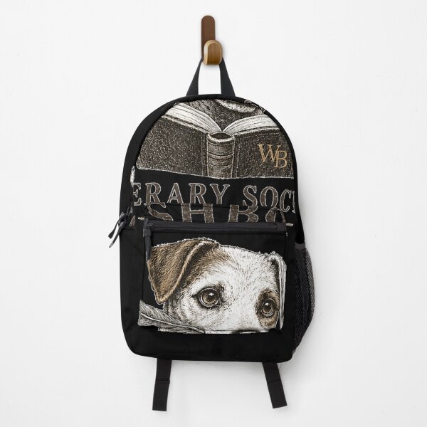 Item preview, Wishbone Literary Society Vintage Book Lover Dog  designed and sold by GalenoHenley.