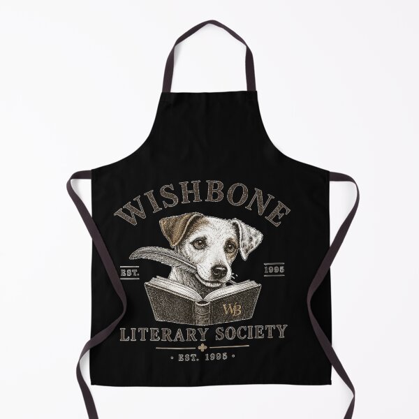 Item preview, Wishbone Literary Society Vintage Book Lover Dog  designed and sold by GalenoHenley.