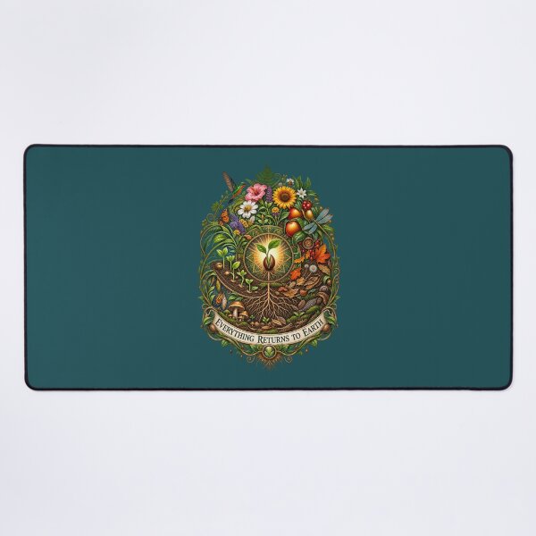 Item preview, Everything Returns to Earth | Sacred Cycle of Life | Nature Mandala Art designed and sold by 'VARI'.