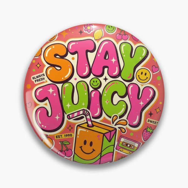 Item preview, Stay Juicy Retro Juice Box 90s Y2K Vintage designed and sold by RajDeals.