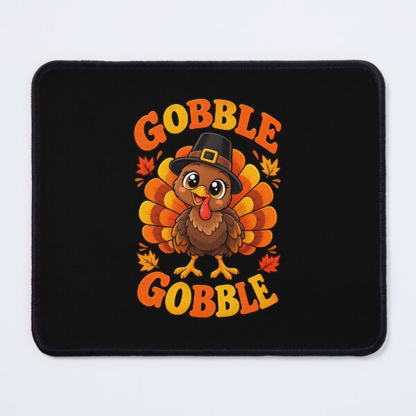 Item preview, Gobble Gobble Cute Pilgrim Turkey Thanksgiving Day designed and sold by Whirx.