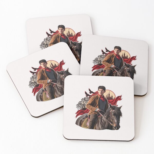 Item preview, Merlin on Horseback | BBC Merlin Emrys Fantasy Fan Art designed and sold by clearsunnyday.