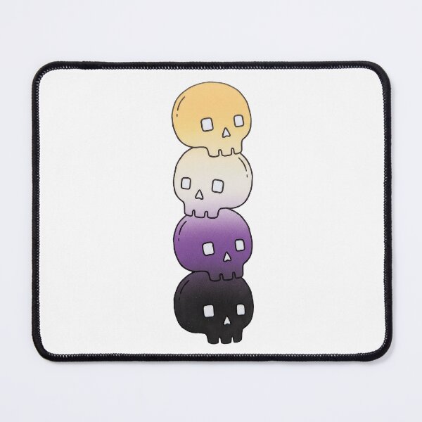 Item preview, Stacked Skulls – Yellow, White, Purple & Black Gothic Tower designed and sold by AliveStyle.