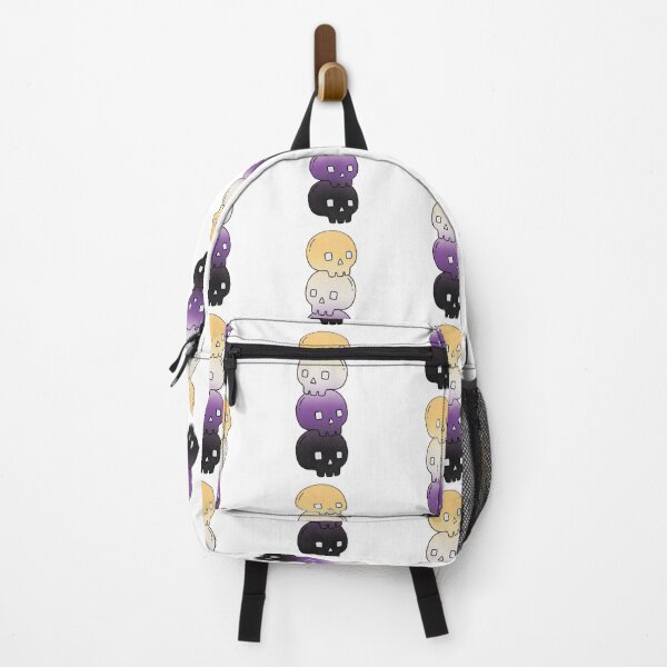 Item preview, Stacked Skulls – Yellow, White, Purple & Black Gothic Tower designed and sold by AliveStyle.
