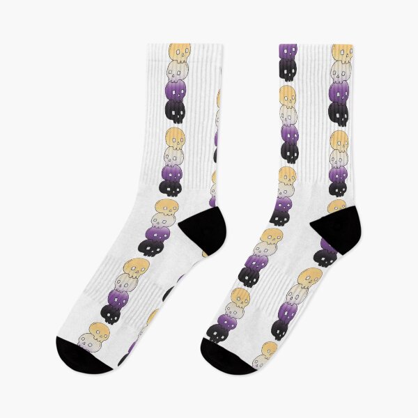 Item preview, Stacked Skulls – Yellow, White, Purple & Black Gothic Tower designed and sold by AliveStyle.
