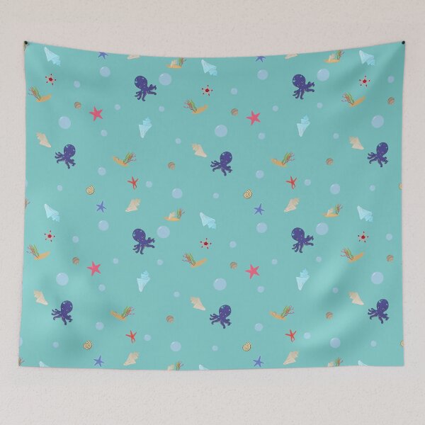 Item preview, Marine pattern, octopus designed and sold by PoppyPurple.