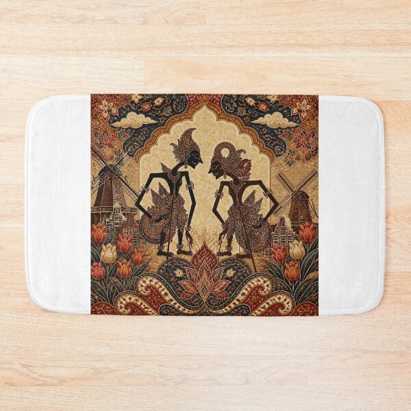 Item preview, Golden Batik Wayang Twin Puppets designed and sold by ChotipahArt.