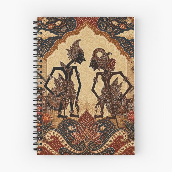 Item preview, Golden Batik Wayang Twin Puppets designed and sold by ChotipahArt.