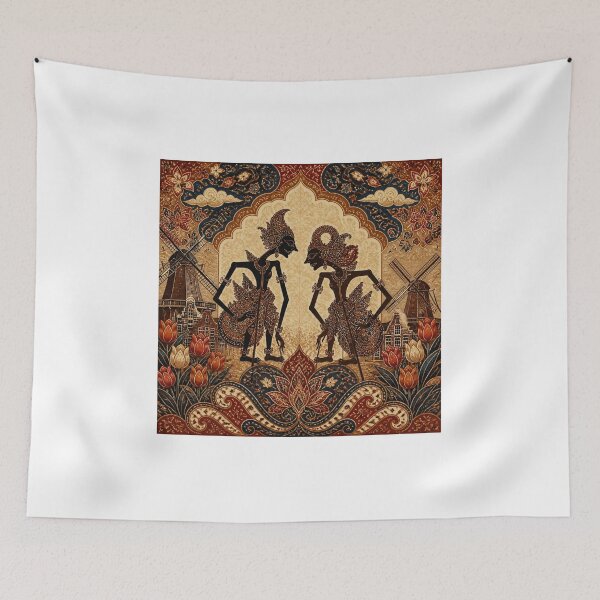 Item preview, Golden Batik Wayang Twin Puppets designed and sold by ChotipahArt.