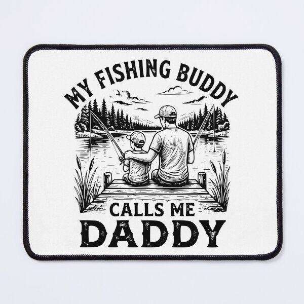 Item preview, Fishing Buddy Daddy T-Shirt designed and sold by PrintAtelier.