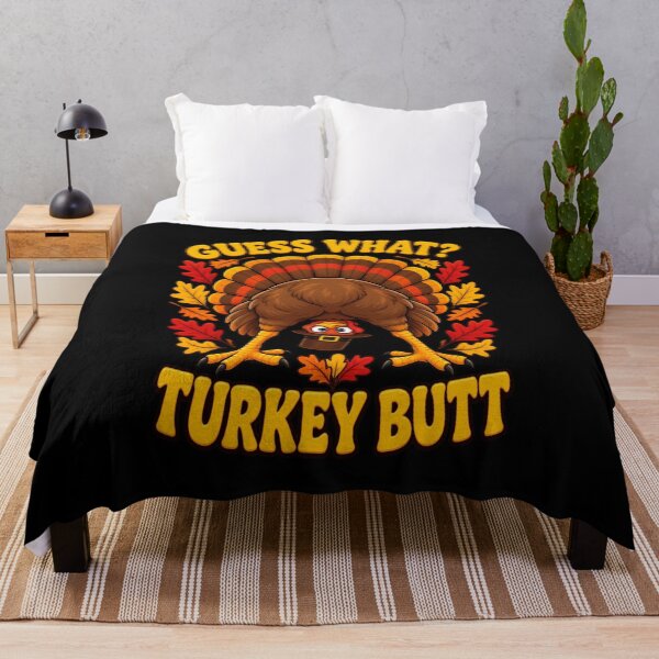 Item preview, Guess What Turkey Butt Funny Thanksgiving Autumn Holiday designed and sold by Whirx.