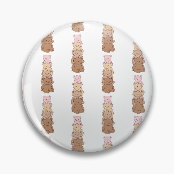 Item preview, Stacked Teddy Bears – Pink, Cream & Caramel Bear Tower designed and sold by AliveStyle.