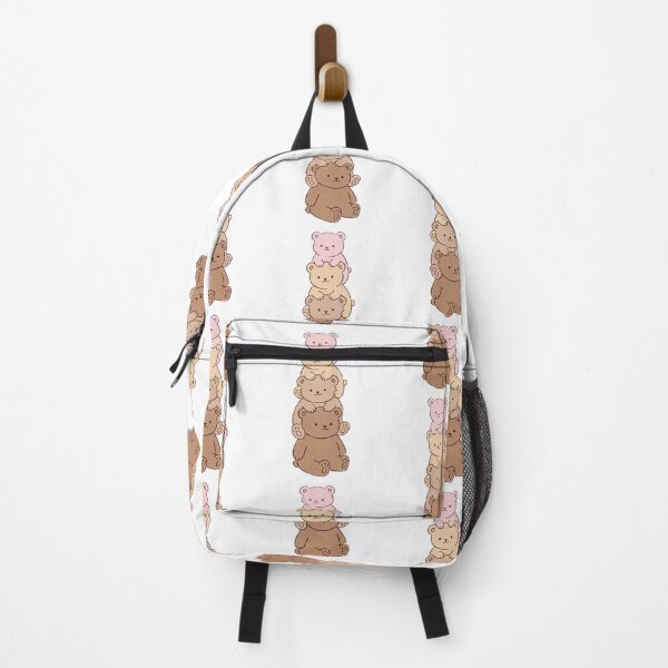 Item preview, Stacked Teddy Bears – Pink, Cream & Caramel Bear Tower designed and sold by AliveStyle.
