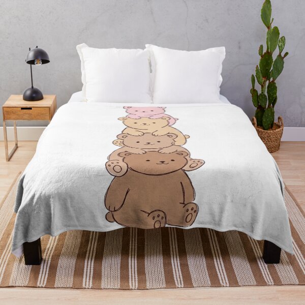 Item preview, Stacked Teddy Bears – Pink, Cream & Caramel Bear Tower designed and sold by AliveStyle.