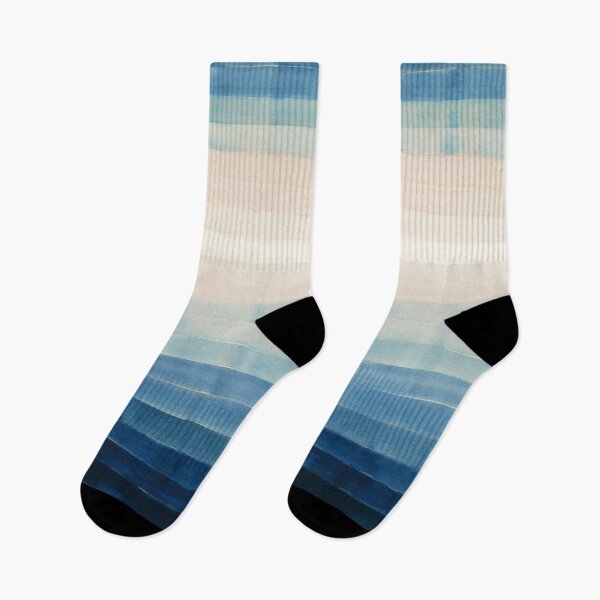 Item preview, Indigo Ombre Minimalist Coastal Abstract designed and sold by trajeado14.