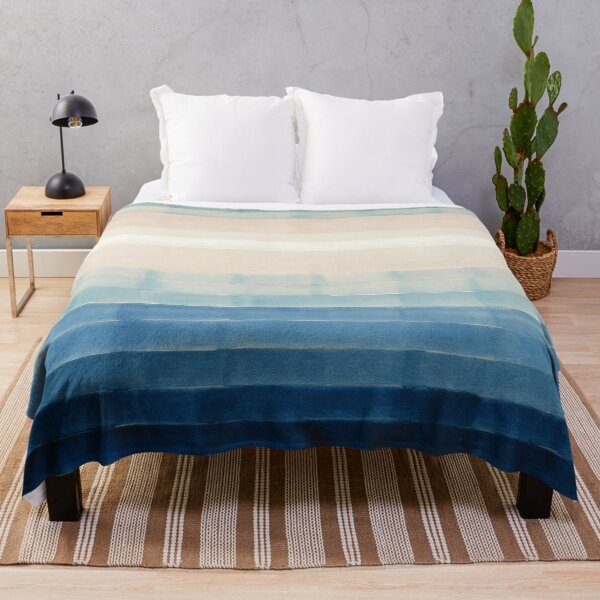 Item preview, Indigo Ombre Minimalist Coastal Abstract designed and sold by trajeado14.