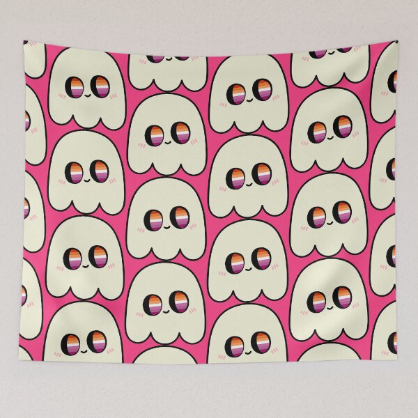Item preview, Les-Boo – Kawaii Lesbian LGBTQ Halloween Ghost designed and sold by Cannaxes Studio.