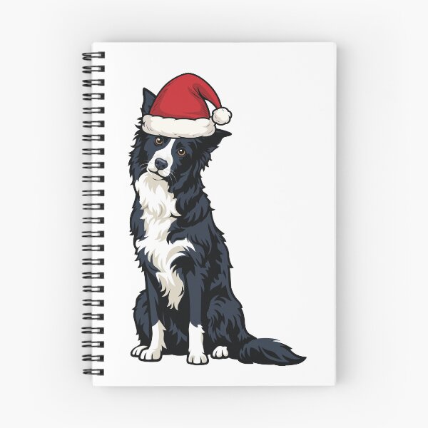 Item preview, Cute Border Collie Christmas Sticker designed and sold by Bluek9sDesign.
