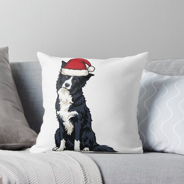 Item preview, Cute Border Collie Christmas Sticker designed and sold by Bluek9sDesign.