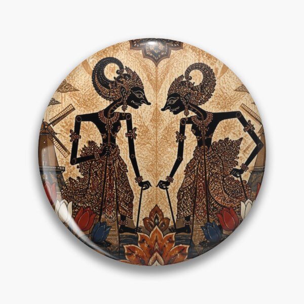Item preview, Golden Batik Wayang Twin Puppets designed and sold by ChotipahArt.
