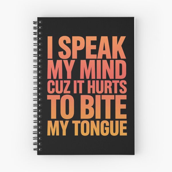 Item preview, Funny Sarcastic Humor I Speak My Mind Cuz It Hurts  designed and sold by fantasticdesign.