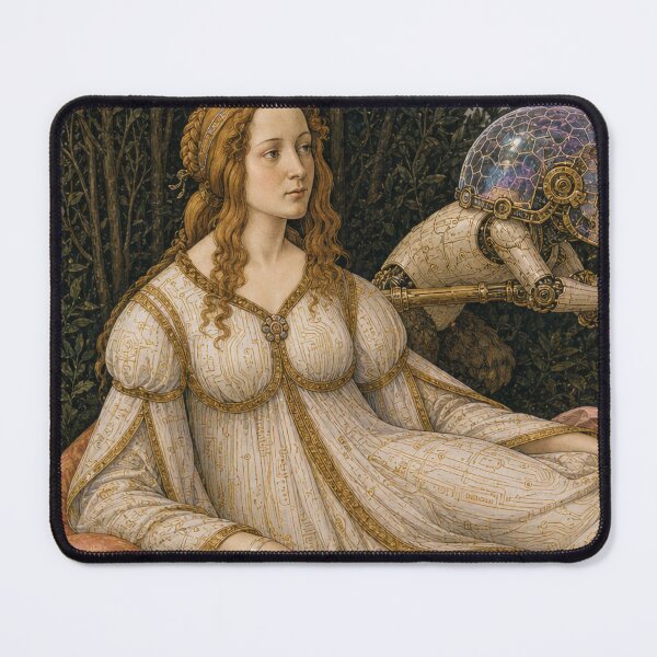 Item preview, Venus and Mars Left Panel Cyber Renaissance Art Print designed and sold by DMarquiseArt.