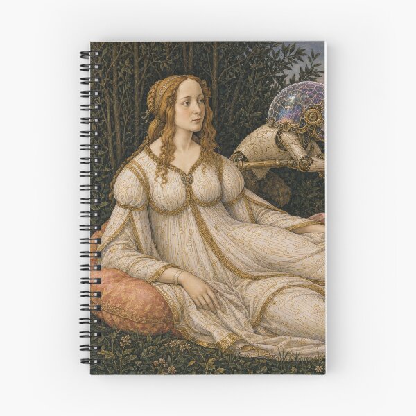 Item preview, Venus and Mars Left Panel Cyber Renaissance Art Print designed and sold by DMarquiseArt.