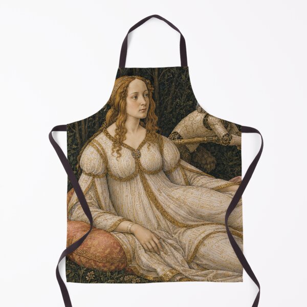 Item preview, Venus and Mars Left Panel Cyber Renaissance Art Print designed and sold by DMarquiseArt.
