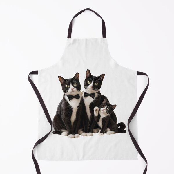 Item preview, A beautiful family of Tuxedo Cats designed and sold by GoodPlaceToShop.