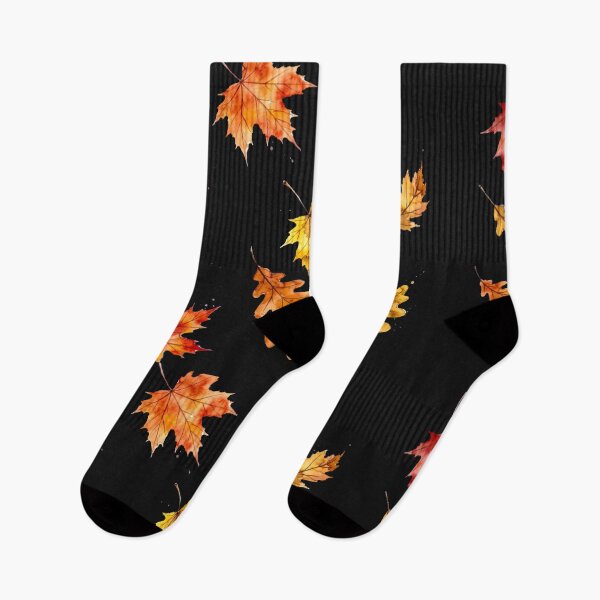 Item preview, Watercolor Falling Autumn Maple and Oak Leaves designed and sold by Surviving Monday Club.