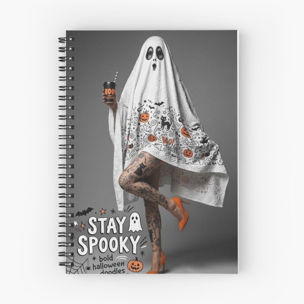 Aperçu de l'œuvre Une course effrénée à la caféine d'un Spectre au visage de drap, entièrement tatoué (sans aucun regret) créée et vendue par Print Fiction.