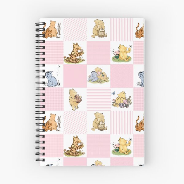 Item preview, Winnie the Pooh Classic Patchwork Cheater Quilt Baby Pink designed and sold by ColorFlowArt.