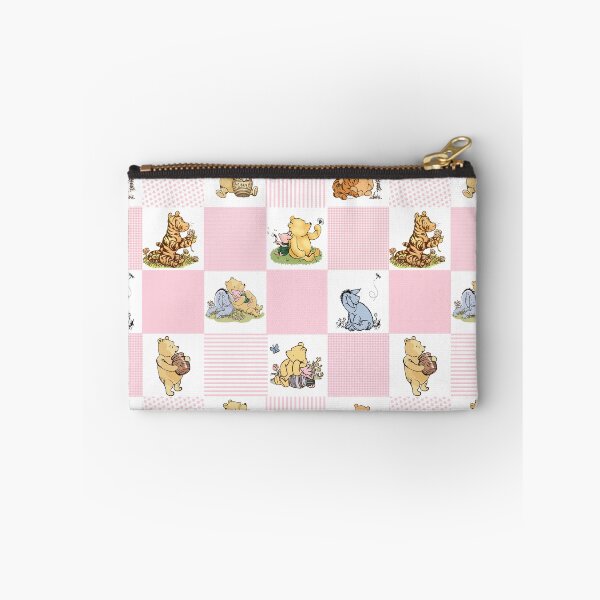 Item preview, Winnie the Pooh Classic Patchwork Cheater Quilt Baby Pink designed and sold by ColorFlowArt.