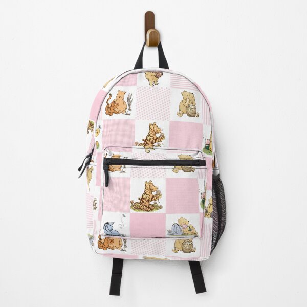 Item preview, Winnie the Pooh Classic Patchwork Cheater Quilt Baby Pink designed and sold by ColorFlowArt.
