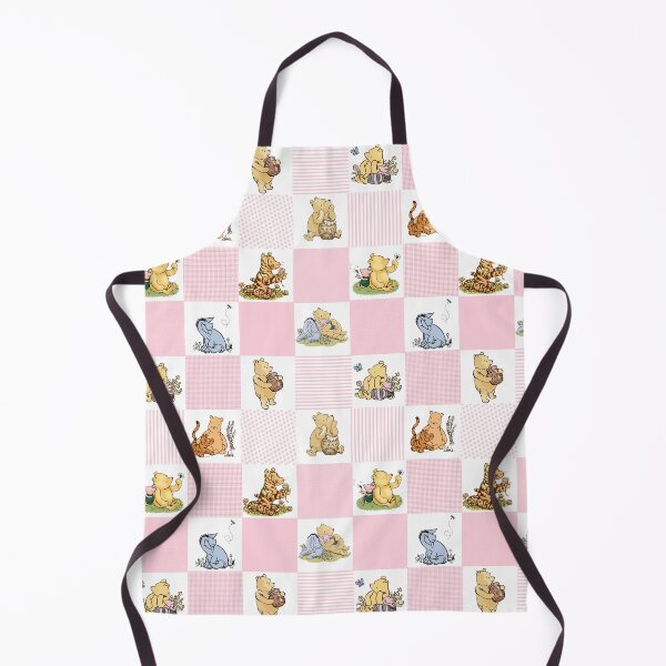 Item preview, Winnie the Pooh Classic Patchwork Cheater Quilt Baby Pink designed and sold by ColorFlowArt.