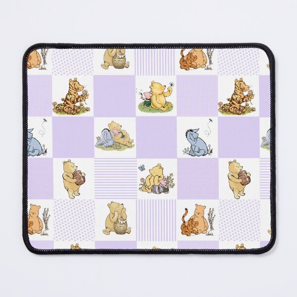 Item preview, Winnie the Pooh Classic Patchwork Cheater Quilt Lavender designed and sold by ColorFlowArt.