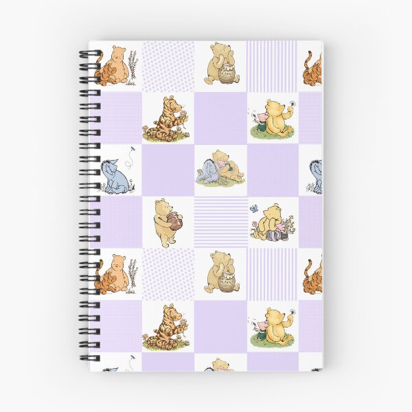 Item preview, Winnie the Pooh Classic Patchwork Cheater Quilt Lavender designed and sold by ColorFlowArt.